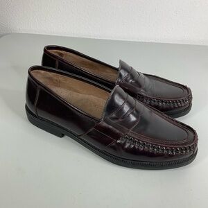 FLS Florsheim Burgundy‎ Leather Loafer Size 9.5